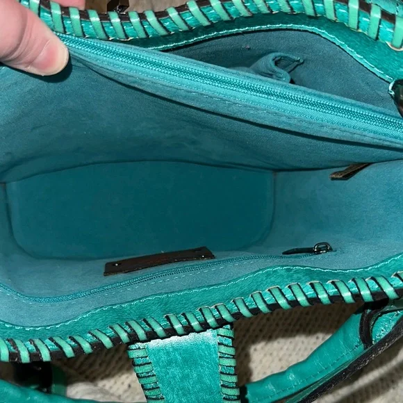 💙Patricia Nash Turquoise Crossbody Purse - Picture 6 of 16